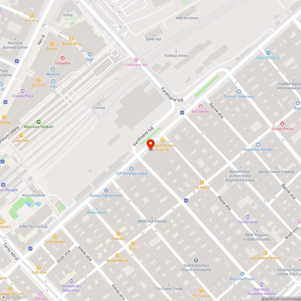 Kiszáradt fa bejelentés helye