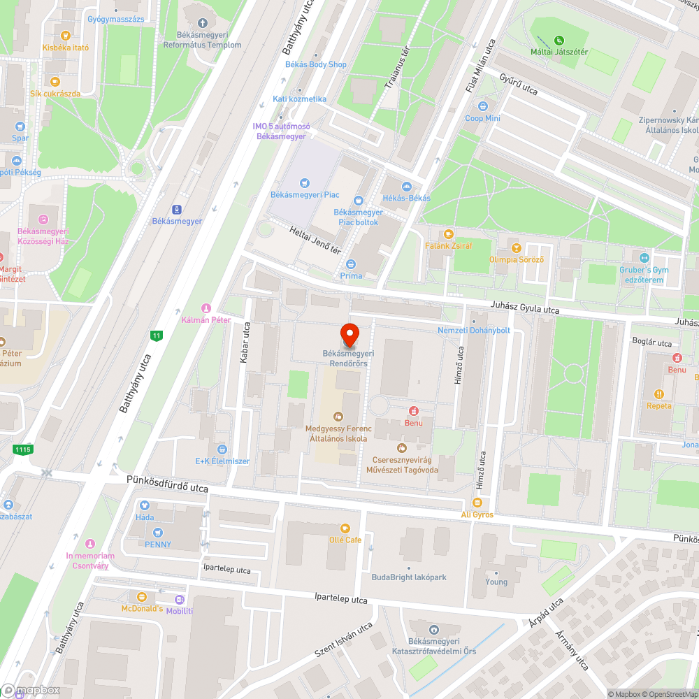 Graffiti a rendőrség falán bejelentés helye