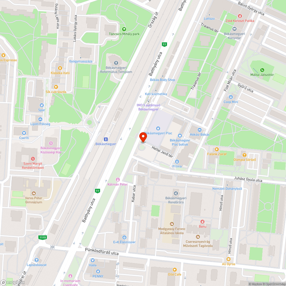 Graffitik bejelentés helye