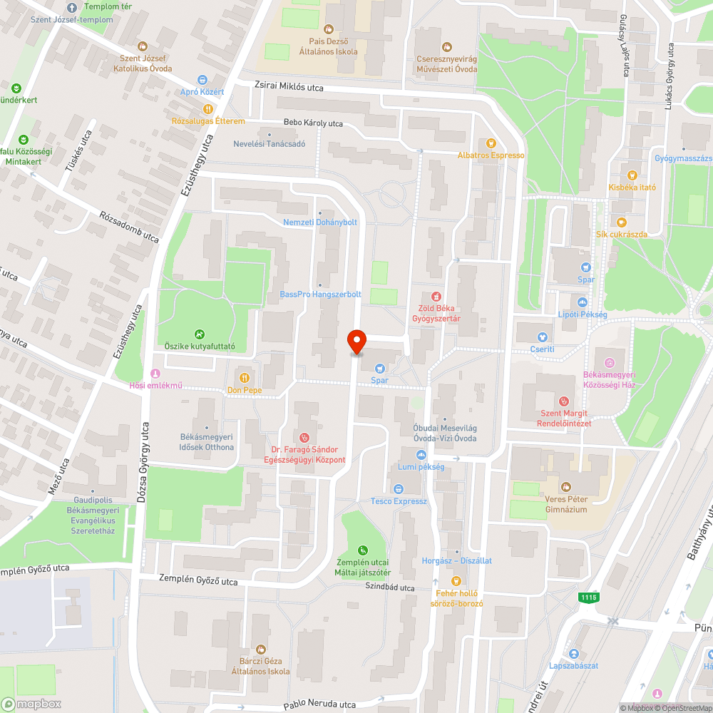 Graffitik bejelentés helye