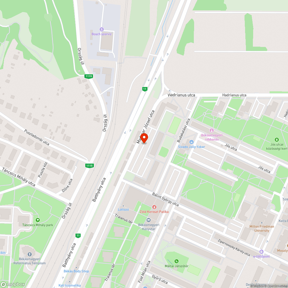 Beszakadt bejelentés helye