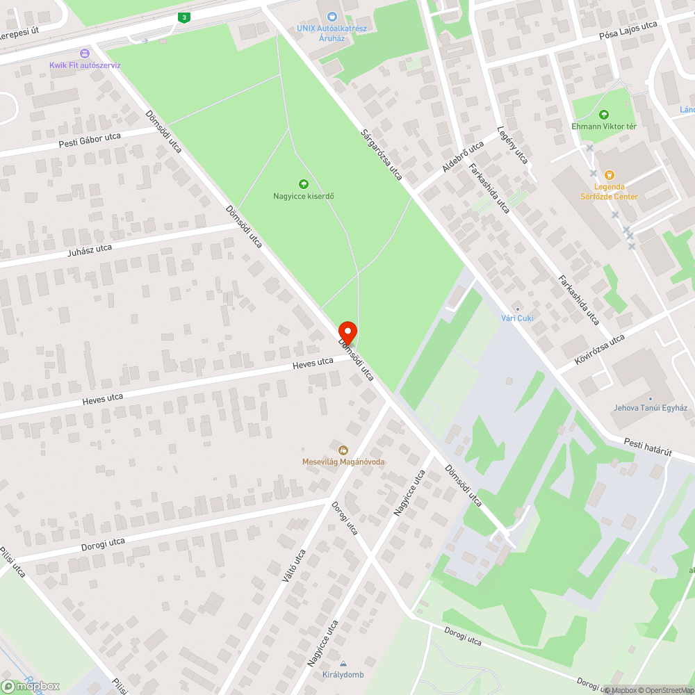 Főút felülvizsgálata bejelentés helye