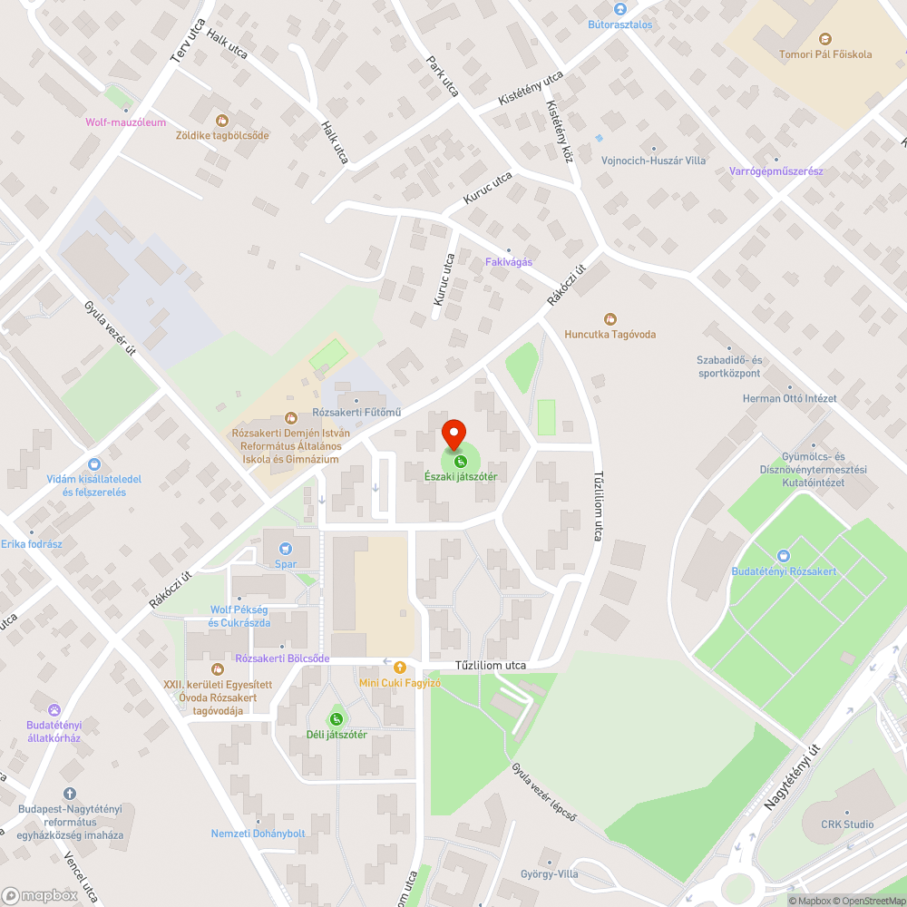 Romló állagú játszótér bejelentés helye