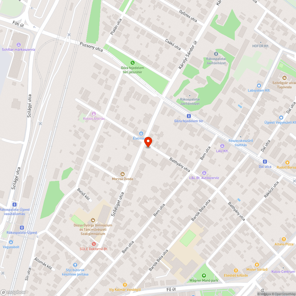 Ford Transit Connect - Batthány u. bejelentés helye