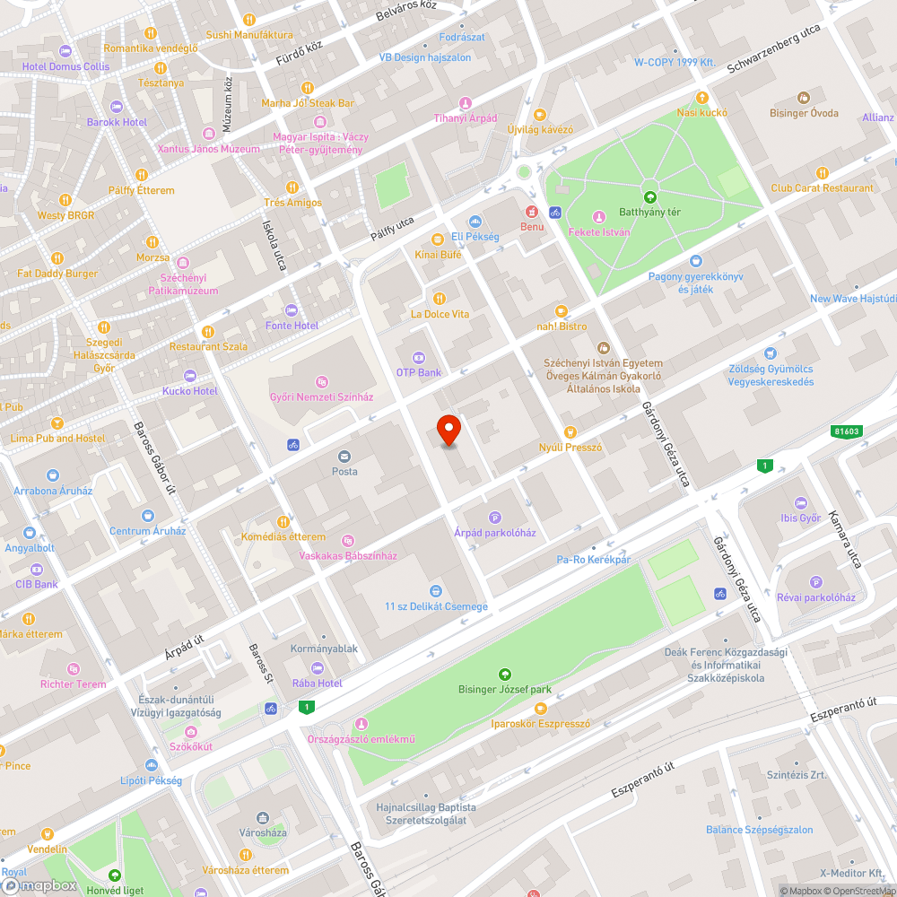 Hiányzó tábla bejelentés helye