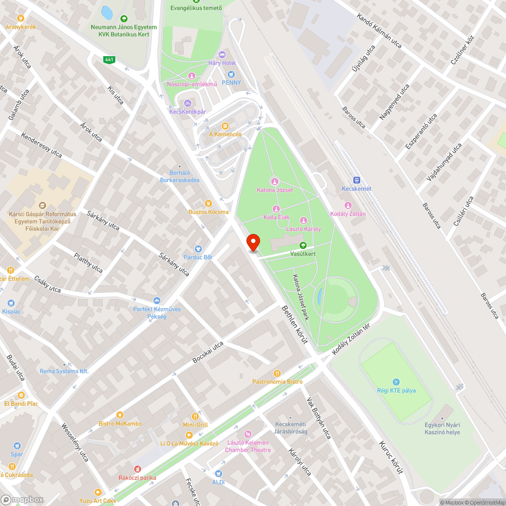 Megsüllyedt víznyelő bejelentés helye