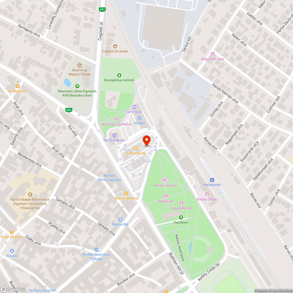 Sérült lámpa bejelentés helye