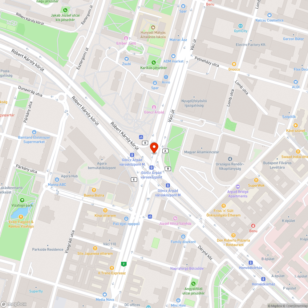 Pókhálós, igénytelen aluljáró bejelentés helye