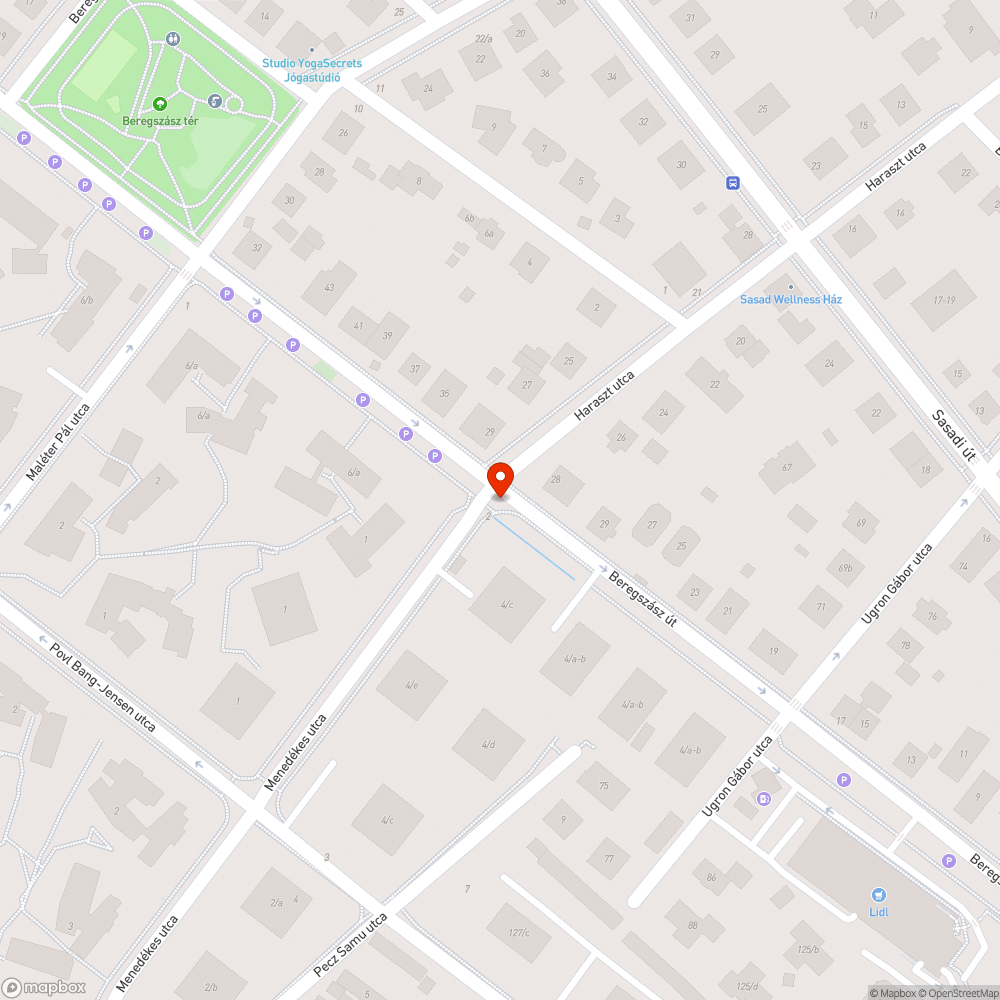 Menedékes - Beregszász parkolás bejelentés helye