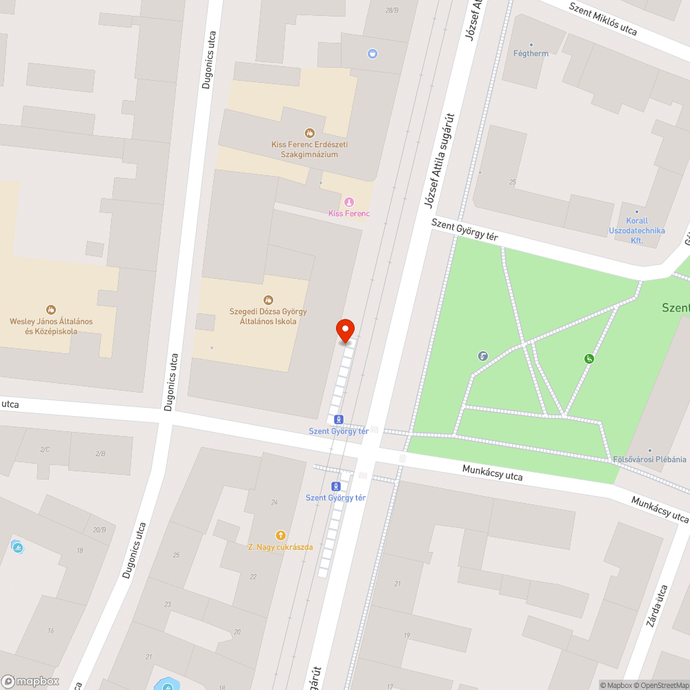 Eldugult csatorna bejelentés helye