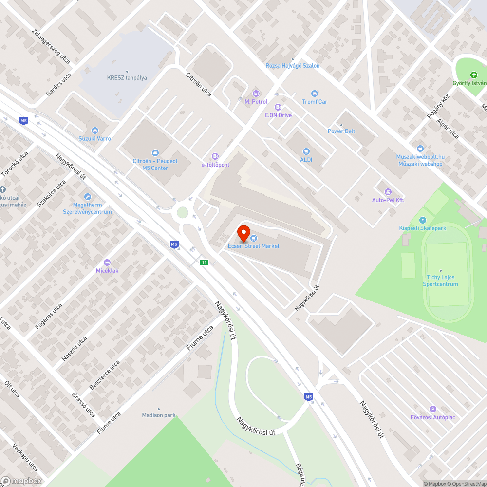 Ecseri piac ázik bejelentés helye