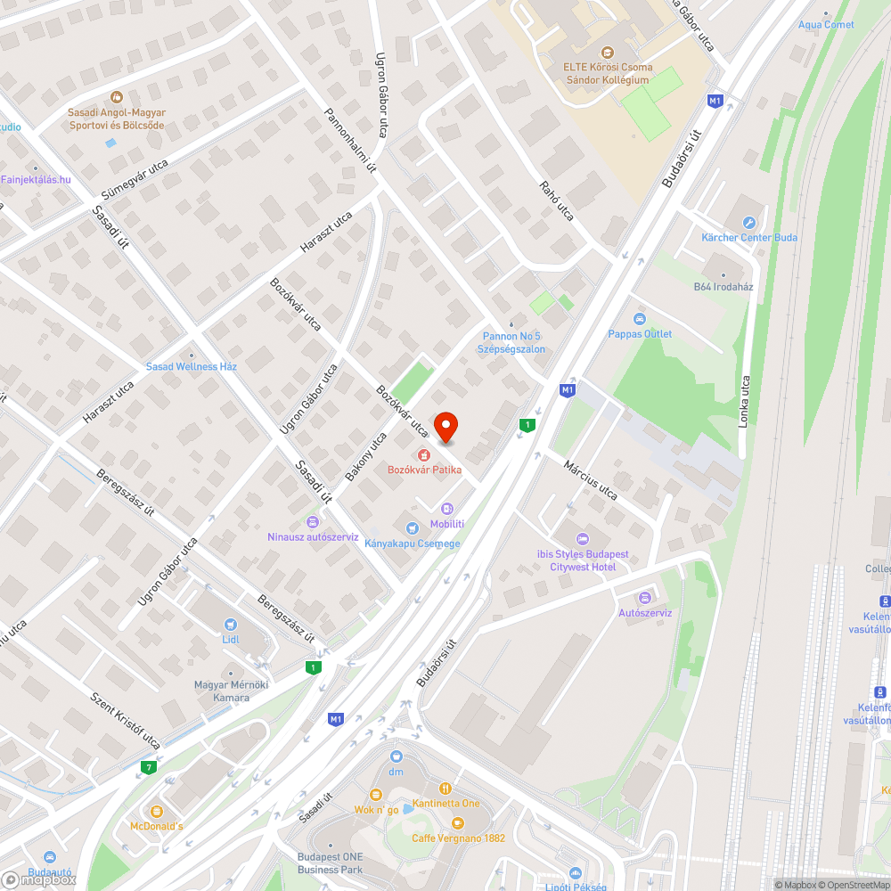 Bozókvár utcai parkolás bejelentés helye