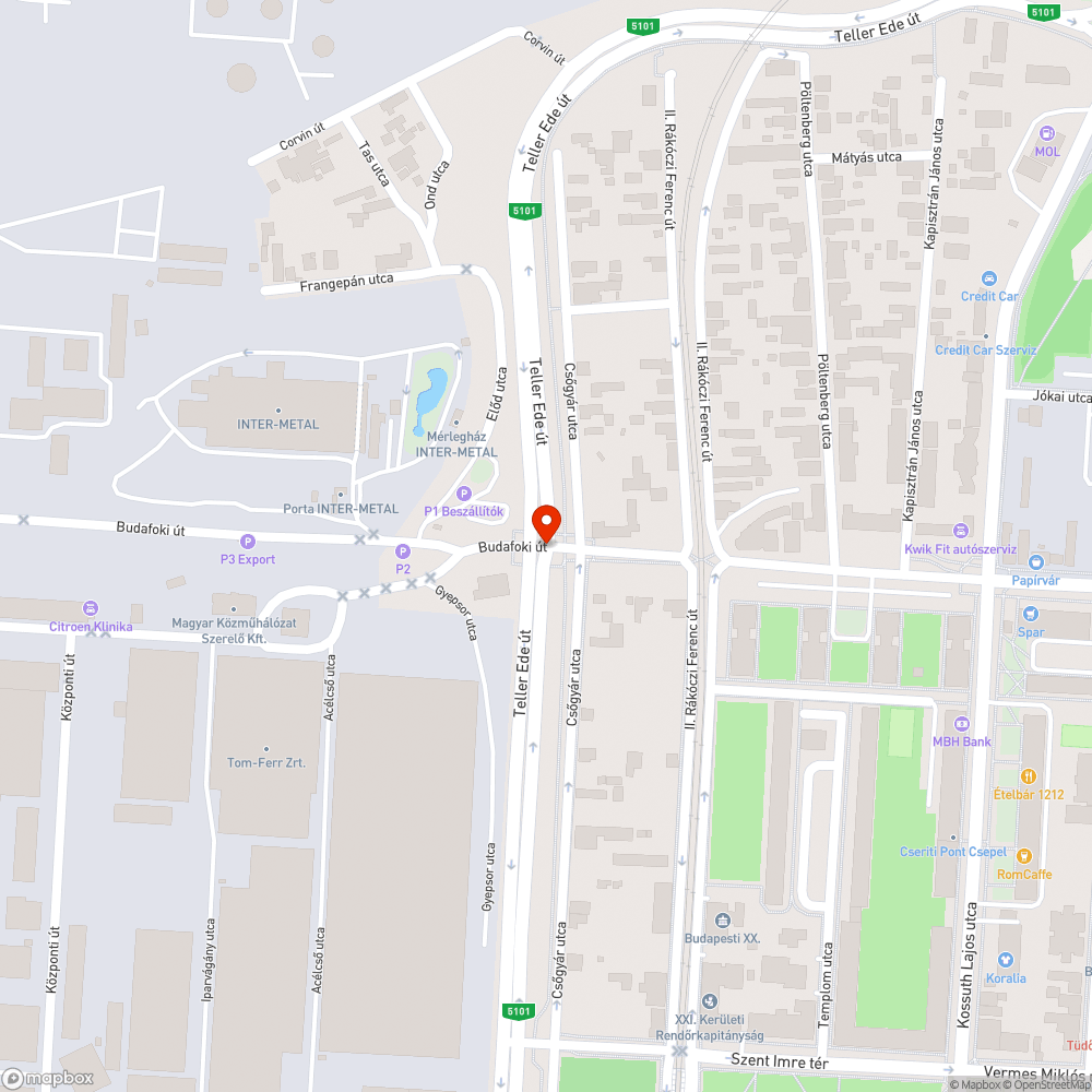 Hibásan beállított lámpa bejelentés helye