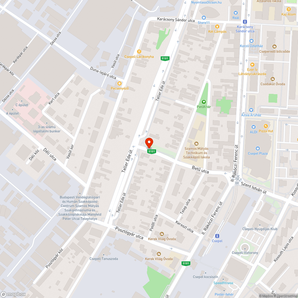 Évek óta lezárt járda bejelentés helye