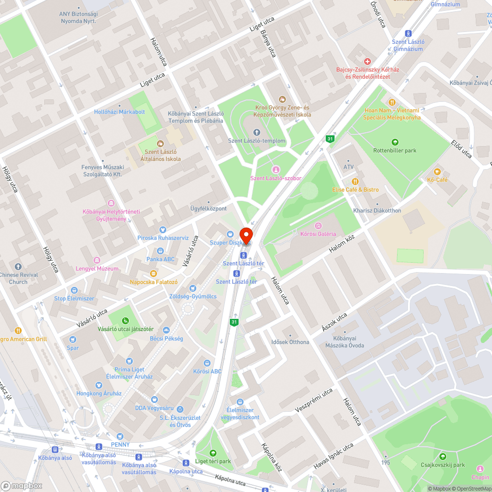 Villamosmegálló mellett karambol miatt szétnyomott korlátok bejelentés helye