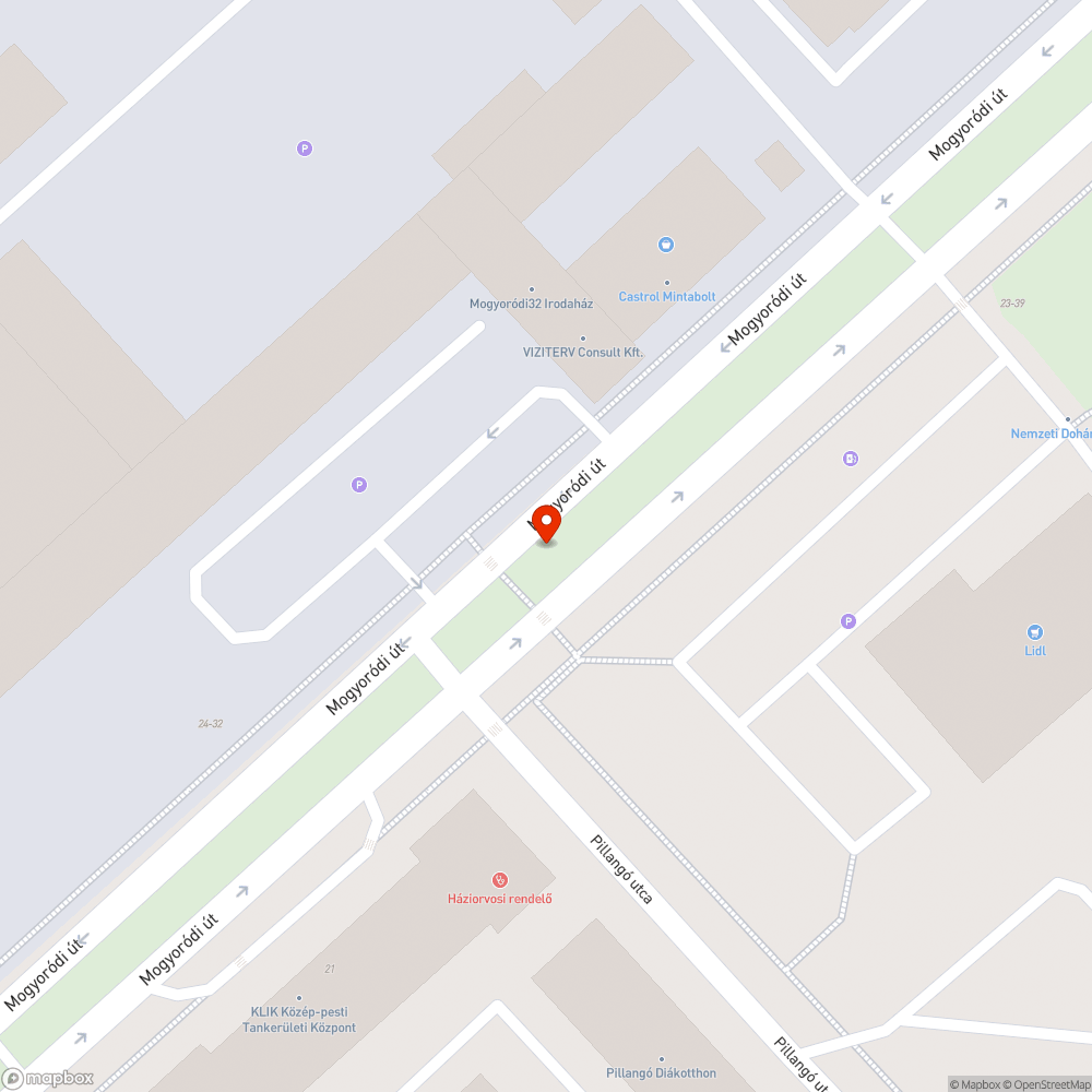 Kiszáradt fa bejelentés helye