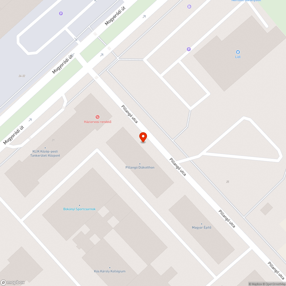 Kiszáradt fa bejelentés helye