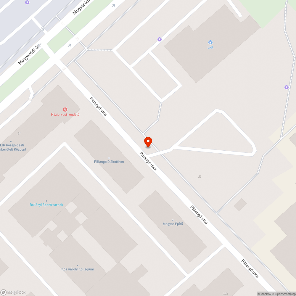 Kiszáradt fa bejelentés helye