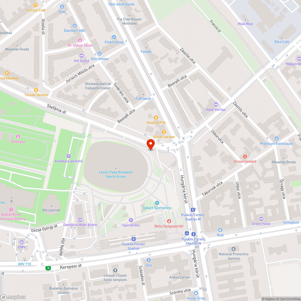 Kiszáradt fa bejelentés helye