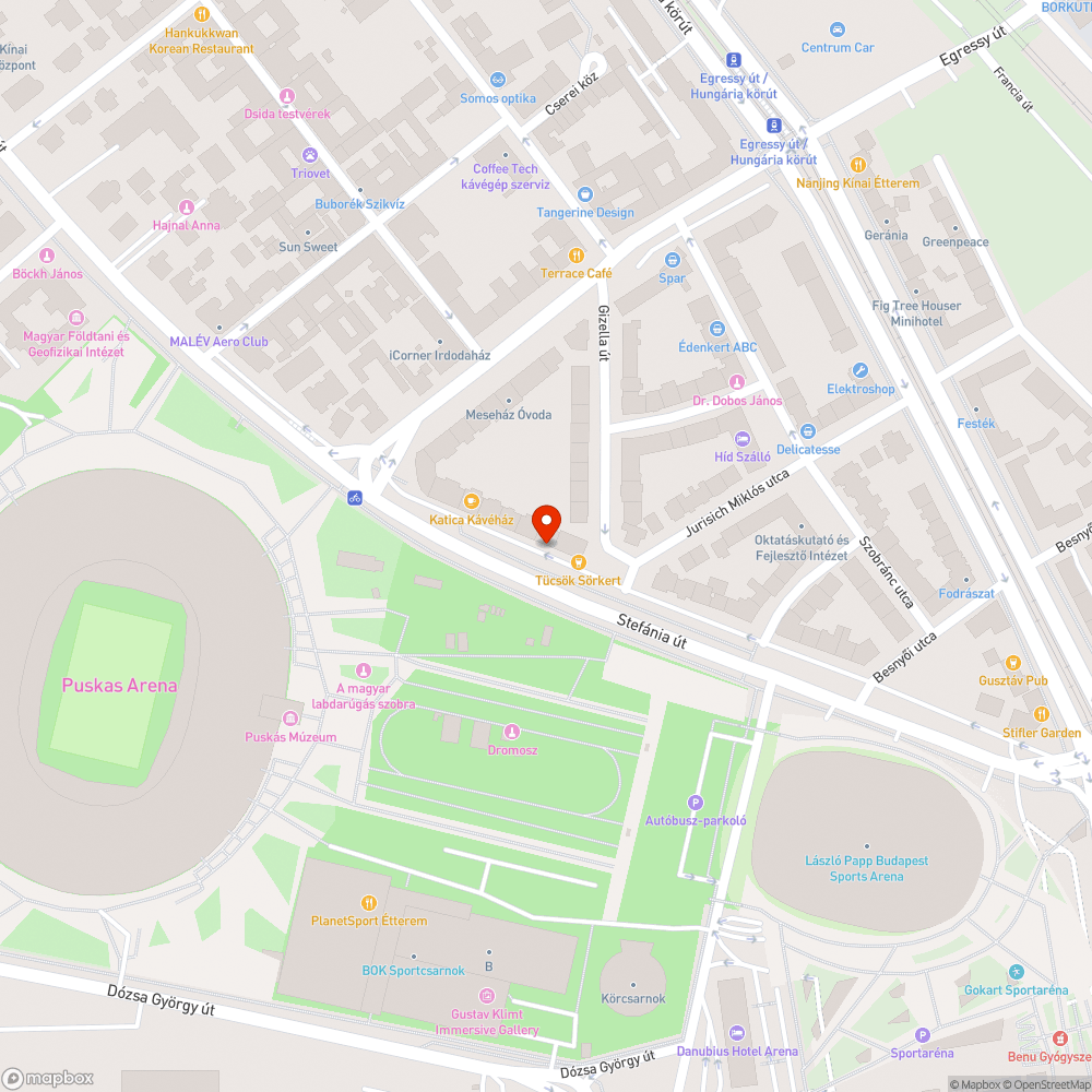 Kiszáradt fa bejelentés helye