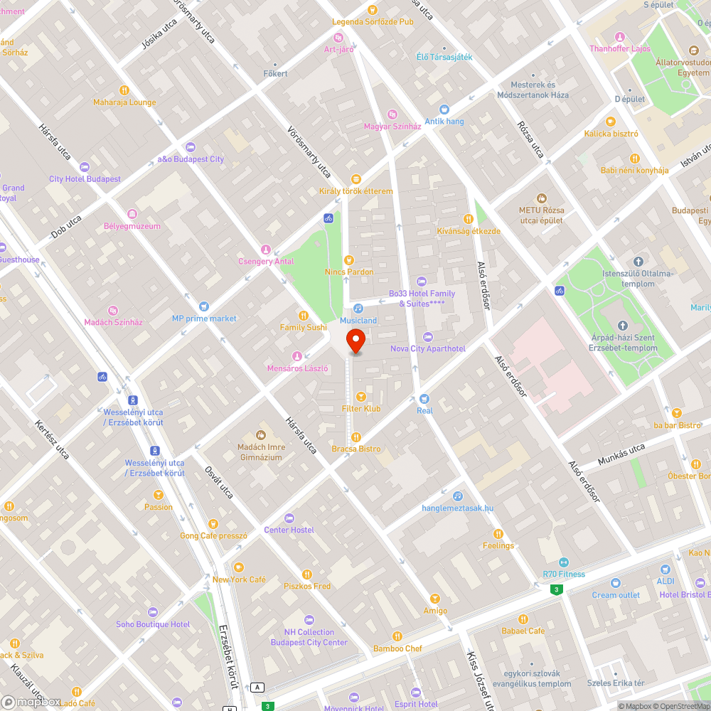 Almássy téri Szabadidő Központ bejelentés helye