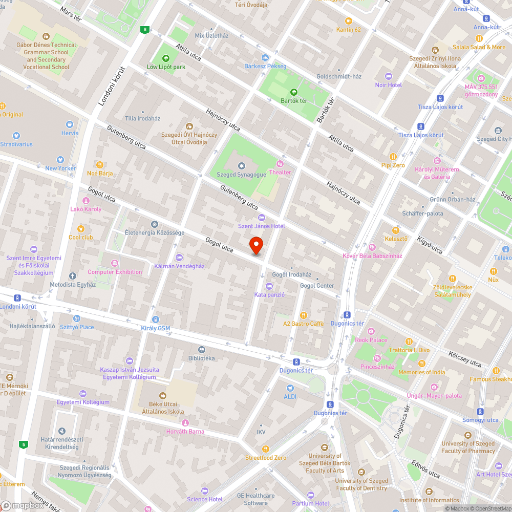 Veszélyes kátyú bejelentés helye