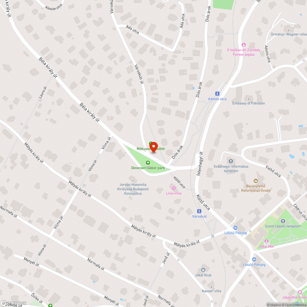 virágtalan rét a Mókusos játszótéren bejelentés helye