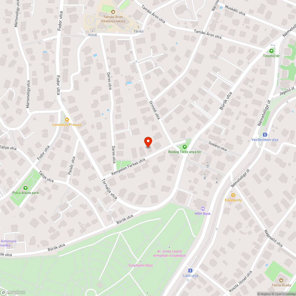 Letört faág a járdára bejelentés helye