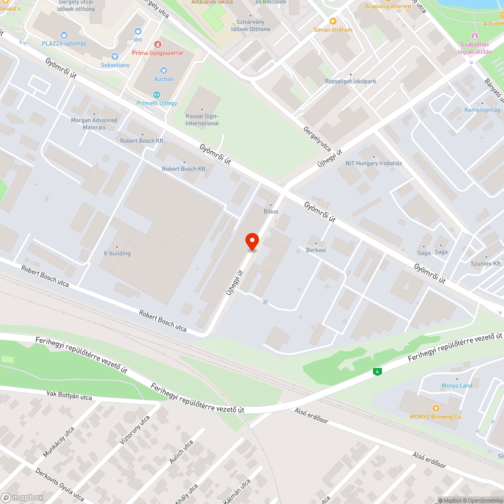 Kátyú az Újhelyi úton bejelentés helye