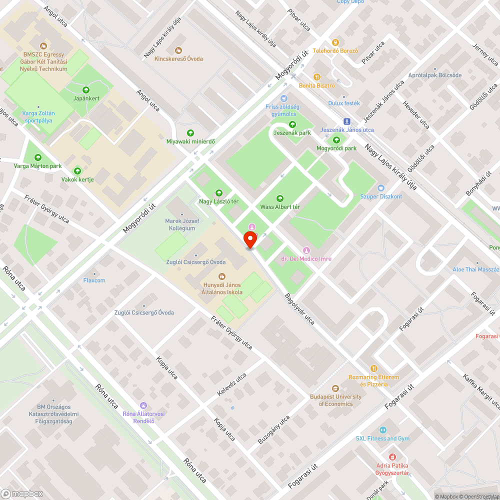 Kátyú bejelentés helye