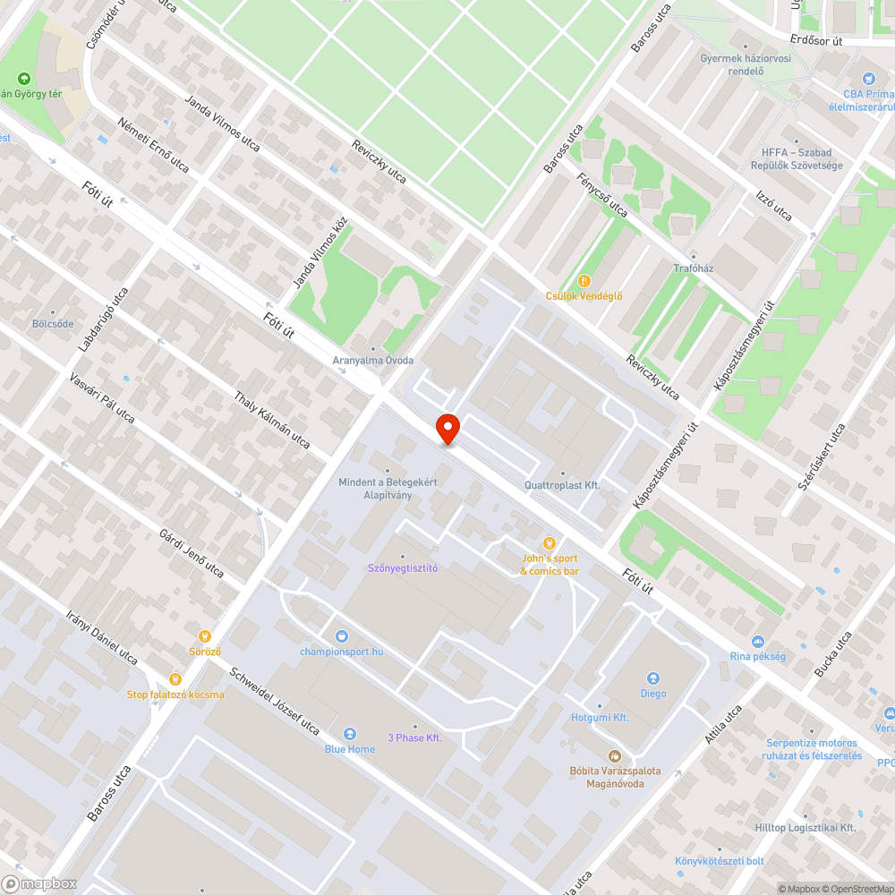 Beszakadó keret bejelentés helye