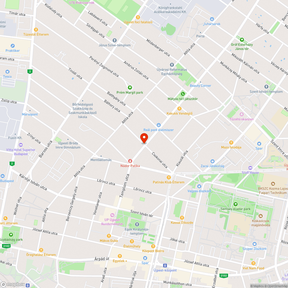 Beszakadt járdaszegély bejelentés helye