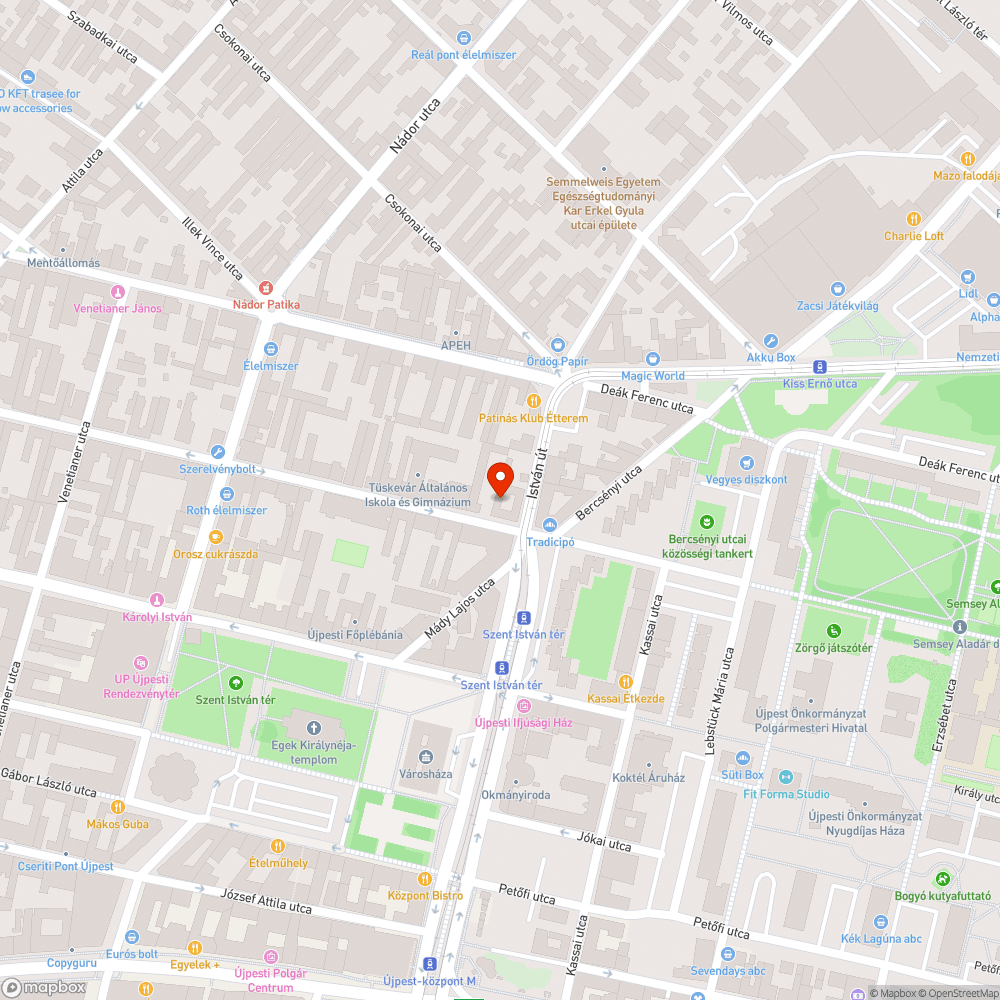 Üres fahely bejelentés helye