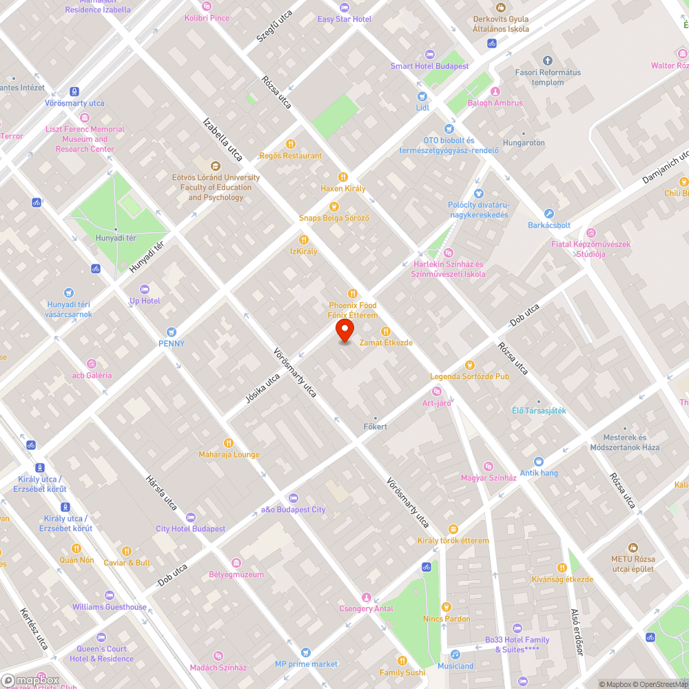 Jósika utcában - ember ürülék bejelentés helye