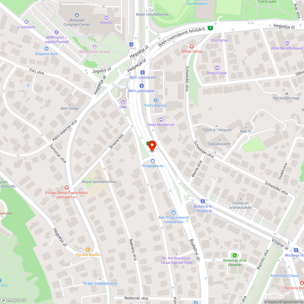 Szemét a felüljáró környékén bejelentés helye