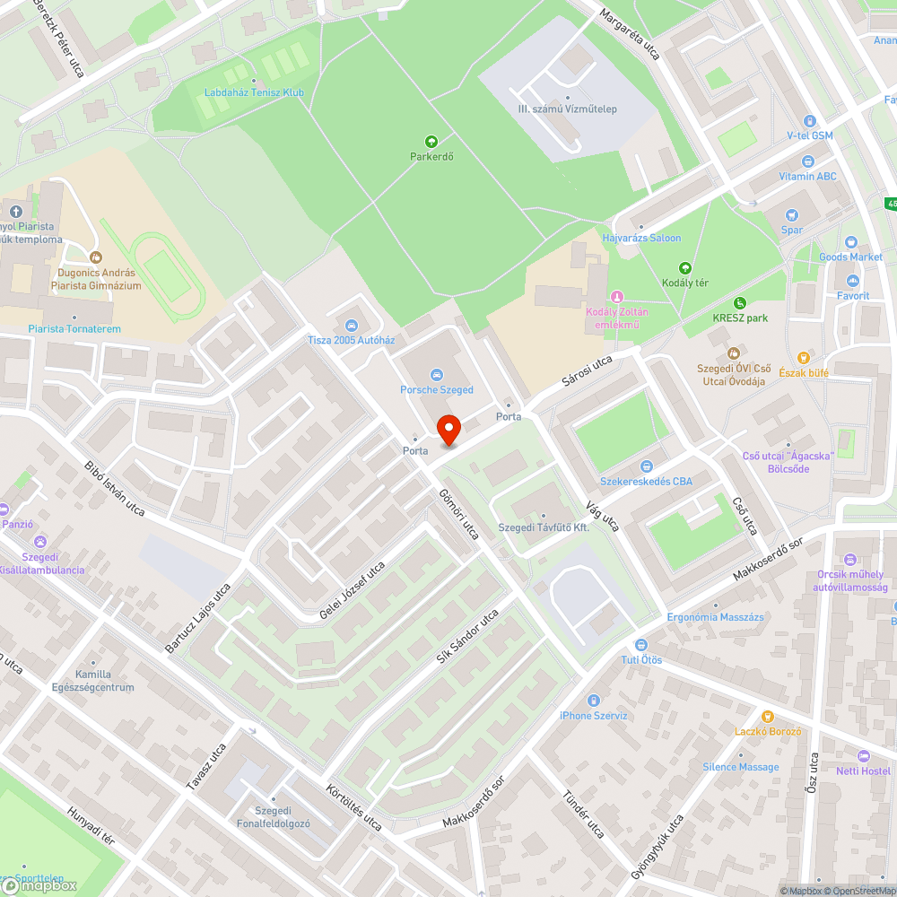 Elhagyott járművek - Sárosi utca bejelentés helye