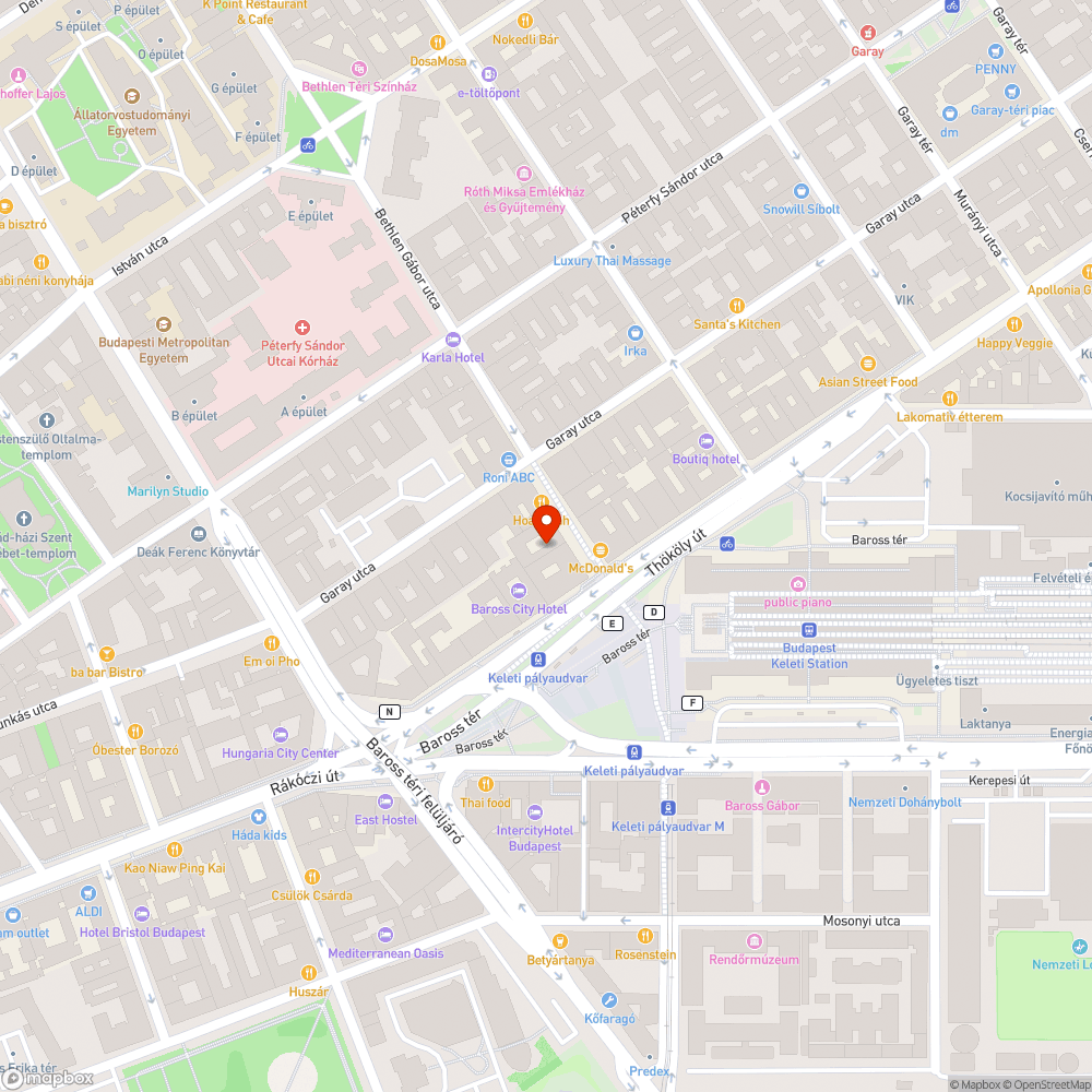 Utcára szétlocsolt felmosóvíz bejelentés helye