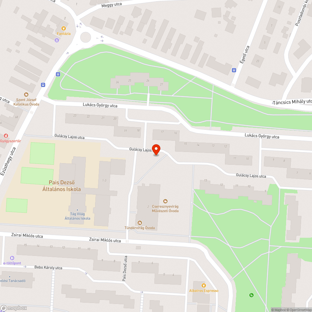 Szabálytalan, füves területen való állandósult parkolás bejelentés helye