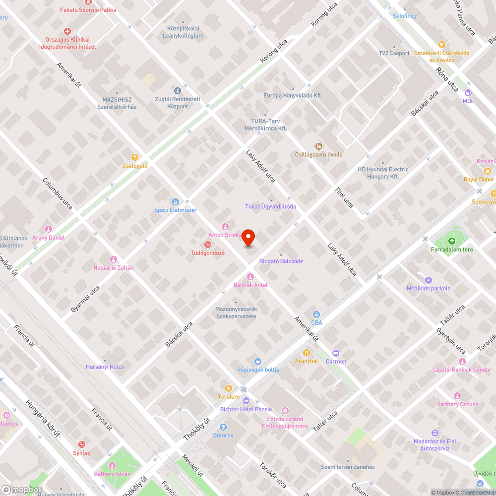 Parkolás bejelentés helye