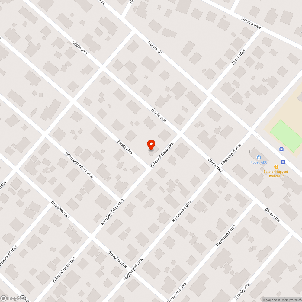 Használhatatlan járda bejelentés helye