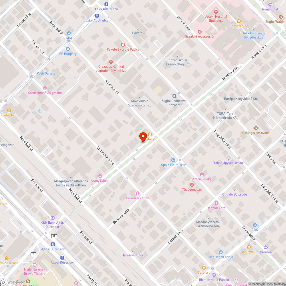 Kiszáradt fák bejelentés helye