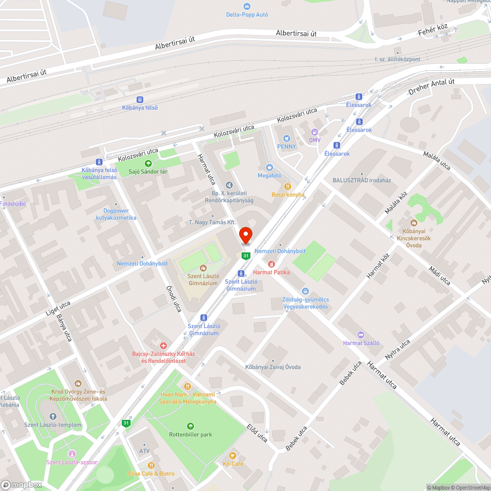 Lekopott gyalogos zebra bejelentés helye