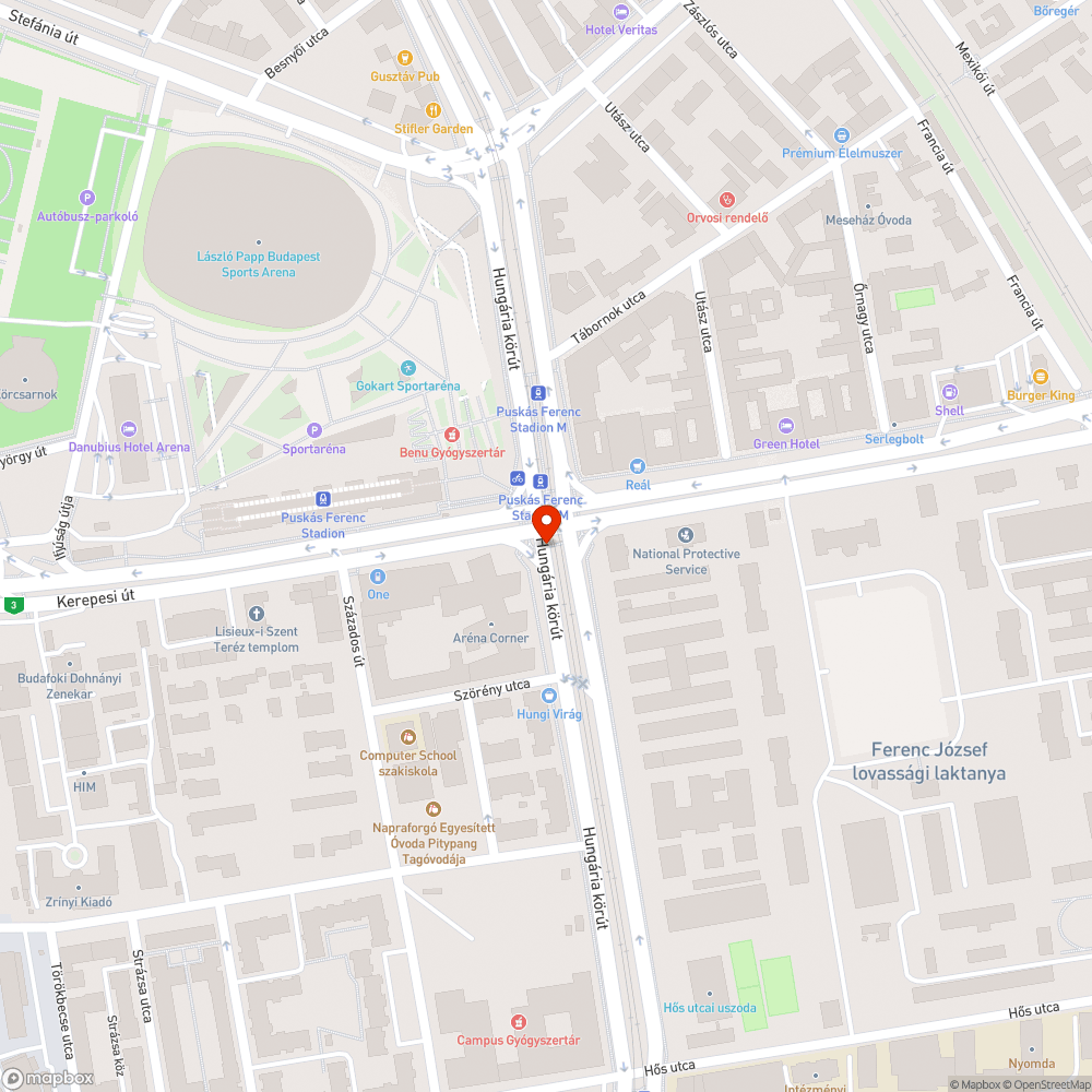 Lekopott gyalogos zebra bejelentés helye