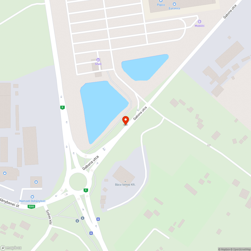 Üres oszlopok bejelentés helye