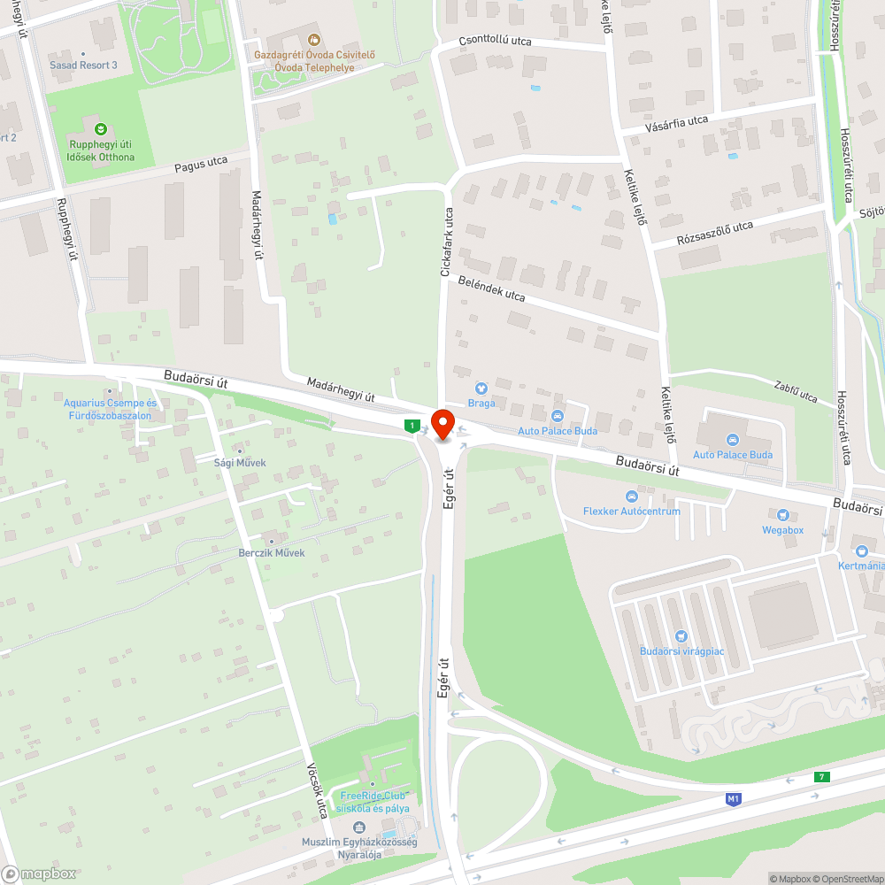 Sérült oszlop bejelentés helye