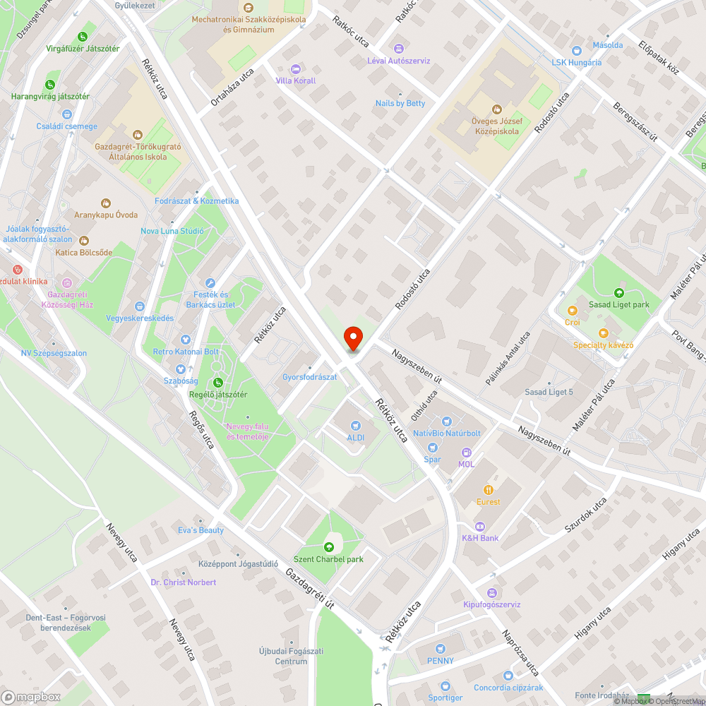 Szemetes kuka bejelentés helye