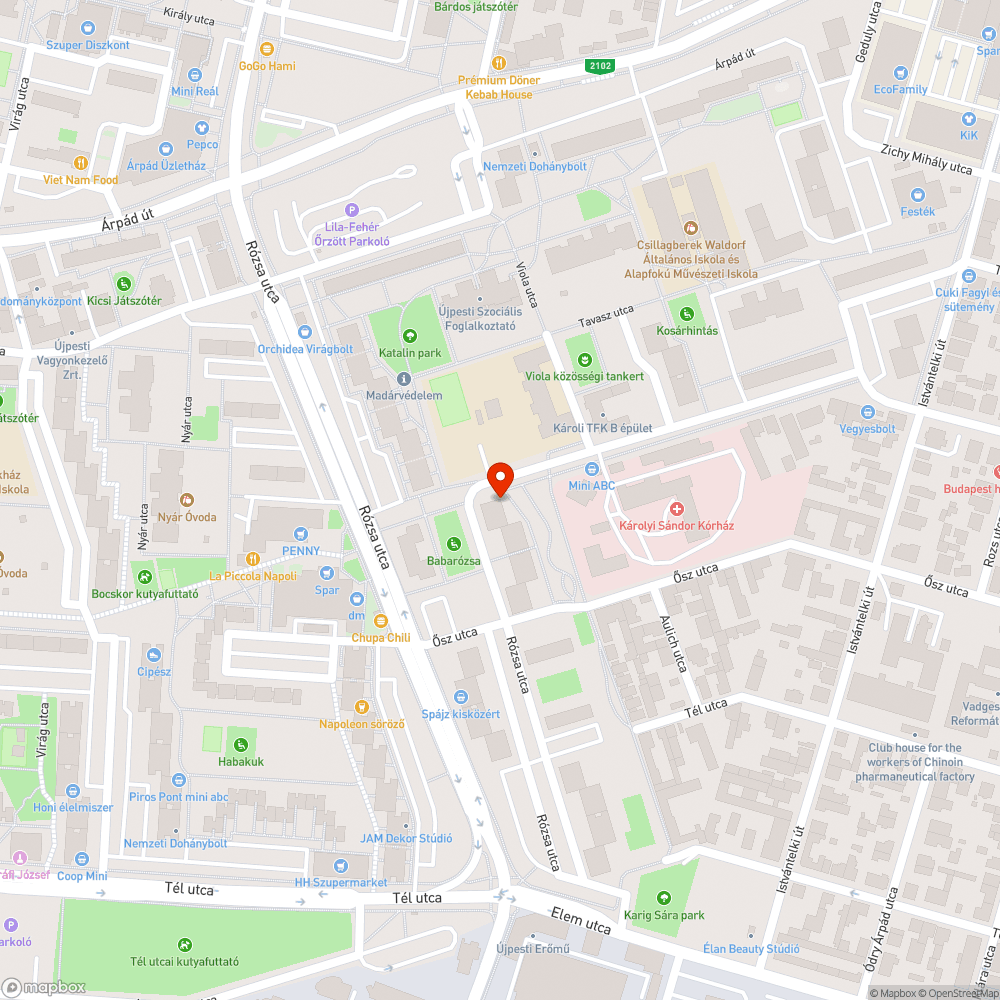 Hatalmas kátyúk bejelentés helye