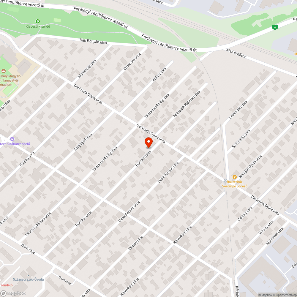 Kukák az úttesten 4.0 bejelentés helye