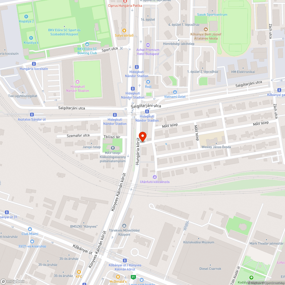 Hiányzó kiegészítő tábla bejelentés helye