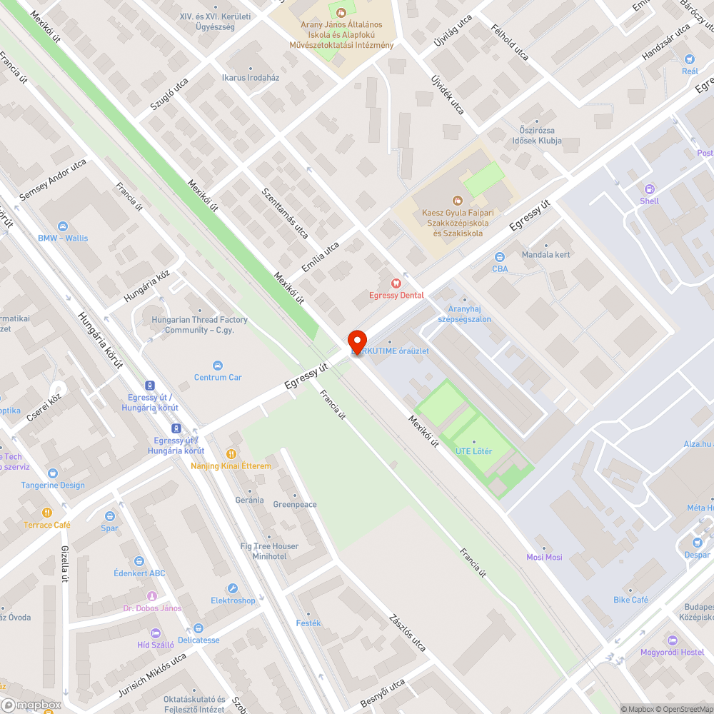 Kiszáradt fa bejelentés helye